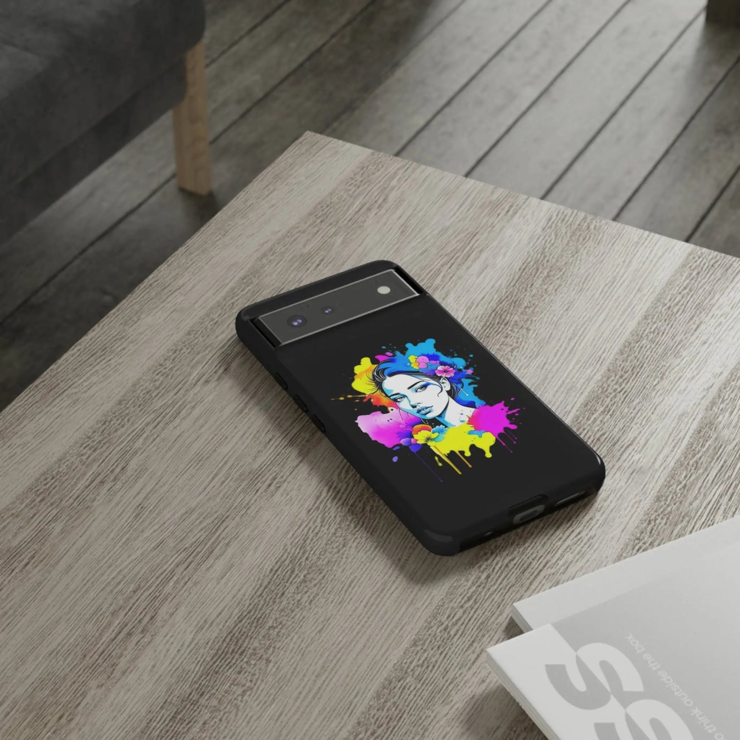 "Floral Neon Dreams" Phone Cases Printify
