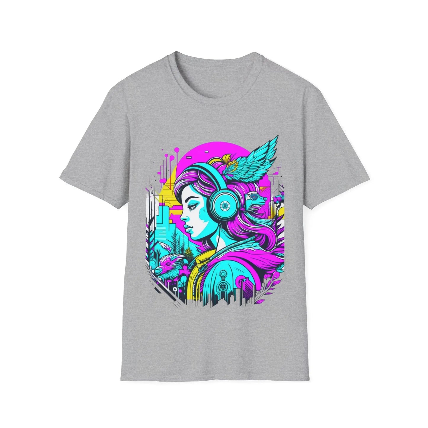 "Neo Dreamscape" Unisex Softstyle T-Shirt Printify