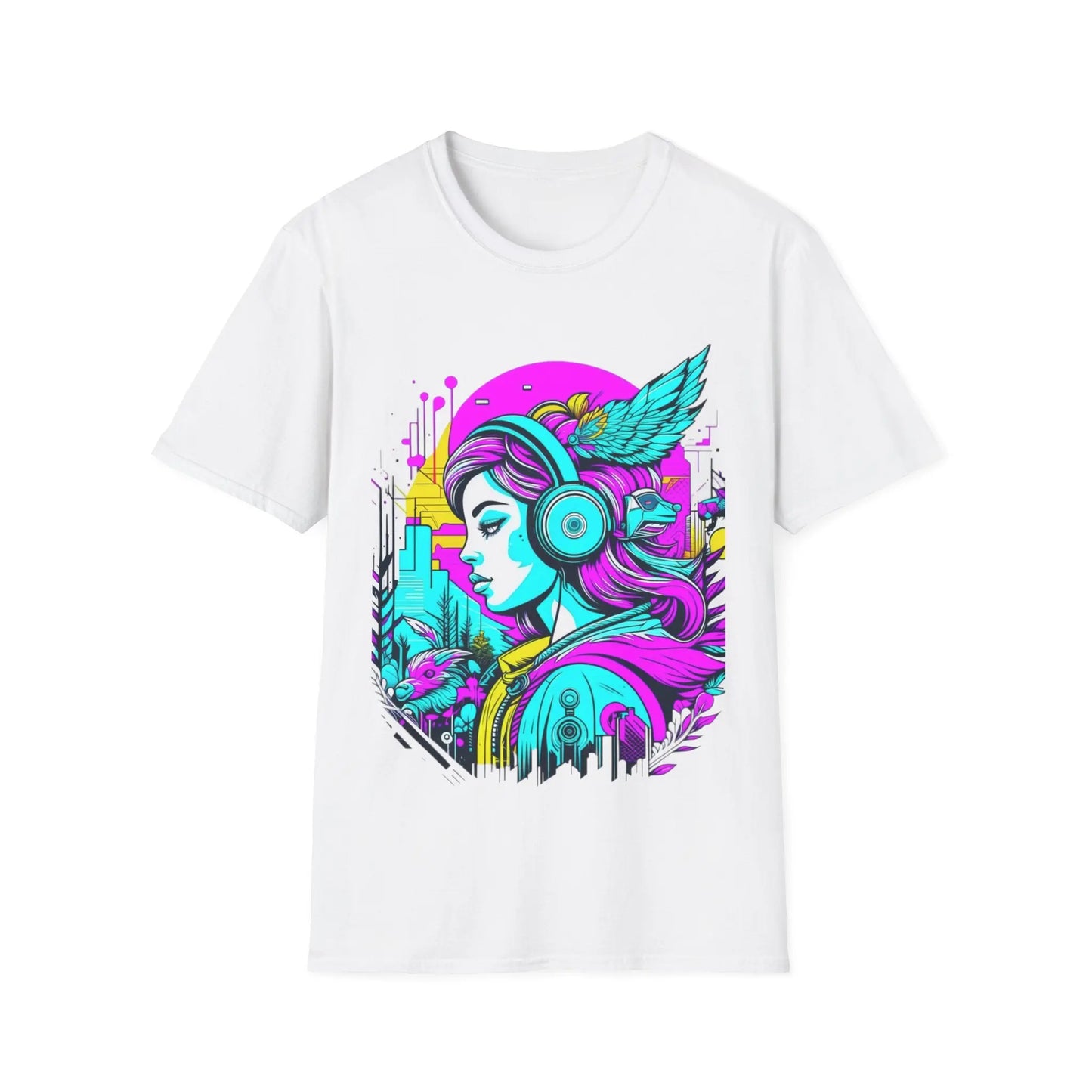 "Neo Dreamscape" Unisex Softstyle T-Shirt Printify