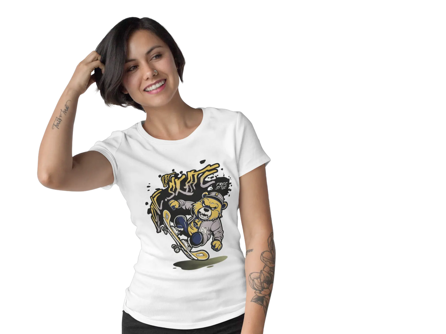 "EAT, Skate, LOVE" Chill Vibes Tee - Embrace with Style! Printify