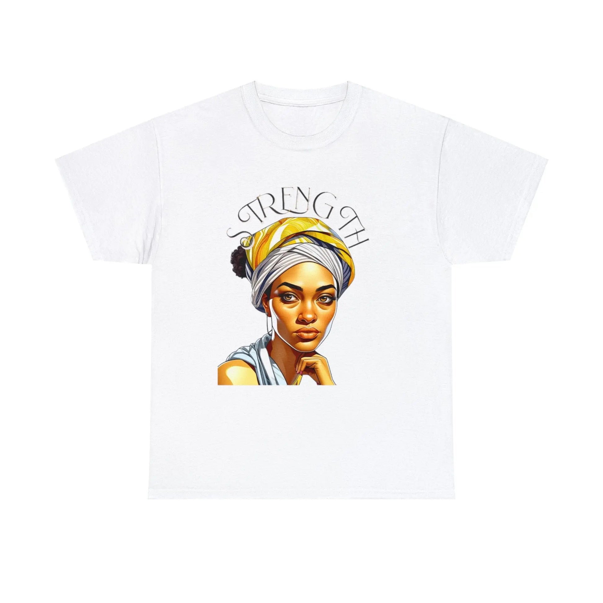 "Resilience in Her Gaze" Unisex Heavy Cotton Tee Printify