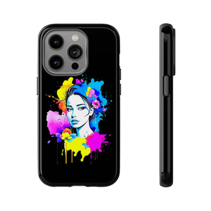 "Floral Neon Dreams" Phone Cases Printify