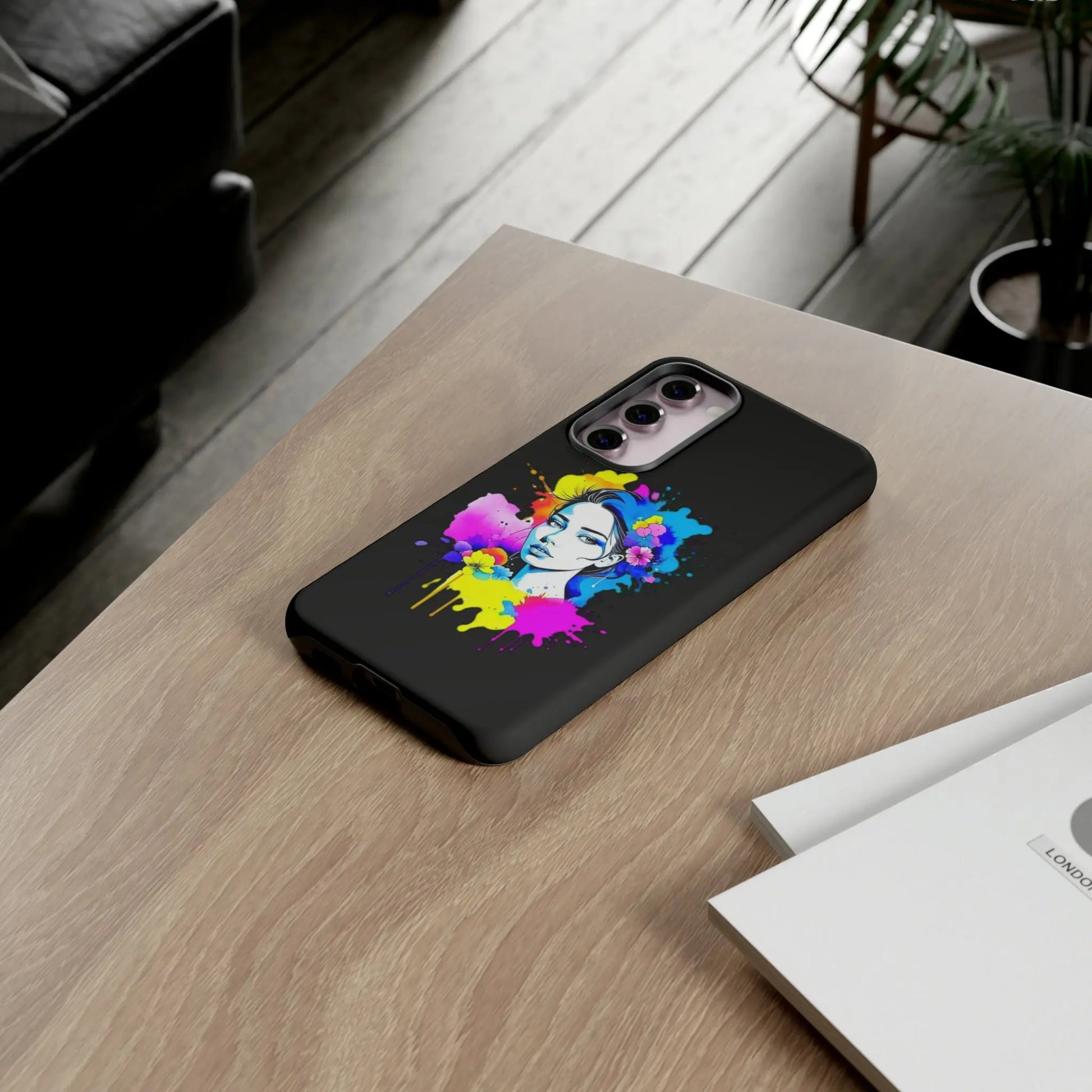 "Floral Neon Dreams" Phone Cases Printify