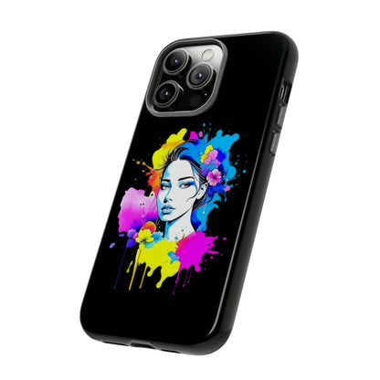 "Floral Neon Dreams" Phone Cases Printify