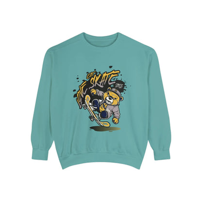 EAT, LOVE, SKATE: Chill Vibes Sweater - Embrace with Style! Printify