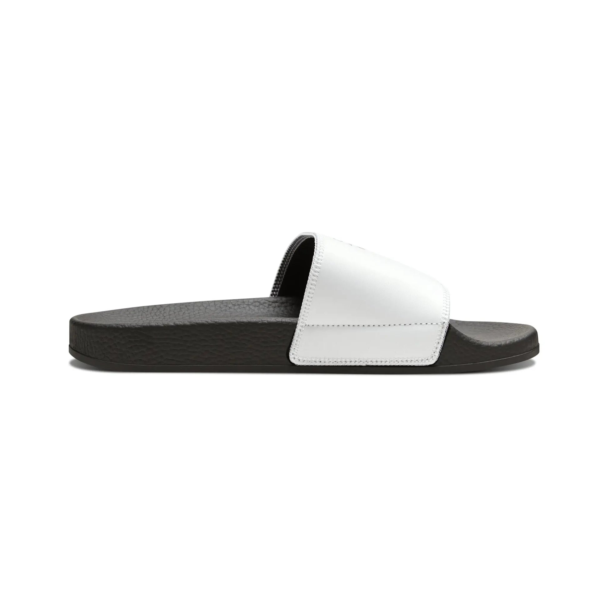 "Resilience in Her Gaze" PU Slide Sandals Printify