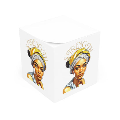 "Resilience in Her Gaze" Cube Printify