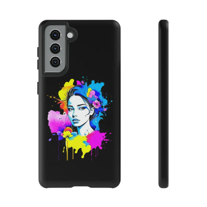 "Floral Neon Dreams" Phone Cases Printify