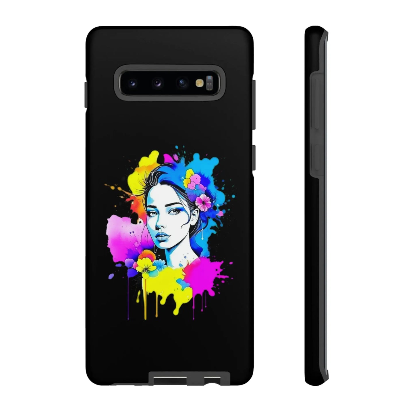 "Floral Neon Dreams" Phone Cases Printify