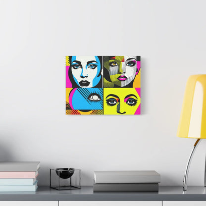 "Quartet of Pop Visages"! Canvas, Stretched, 1.25" Printify