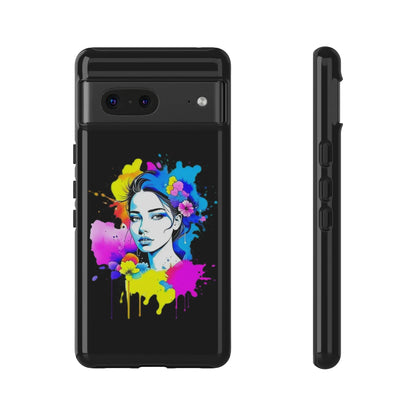 "Floral Neon Dreams" Phone Cases Printify