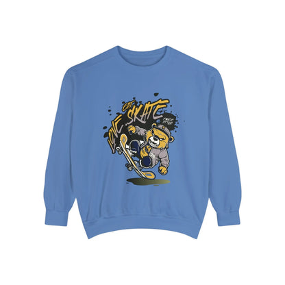 EAT, LOVE, SKATE: Chill Vibes Sweater - Embrace with Style! Printify