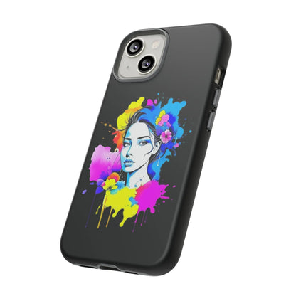 "Floral Neon Dreams" Phone Cases Printify