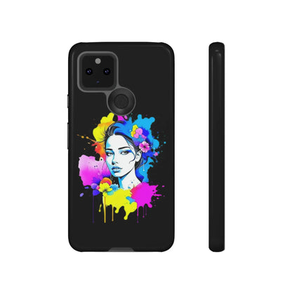 "Floral Neon Dreams" Phone Cases Printify