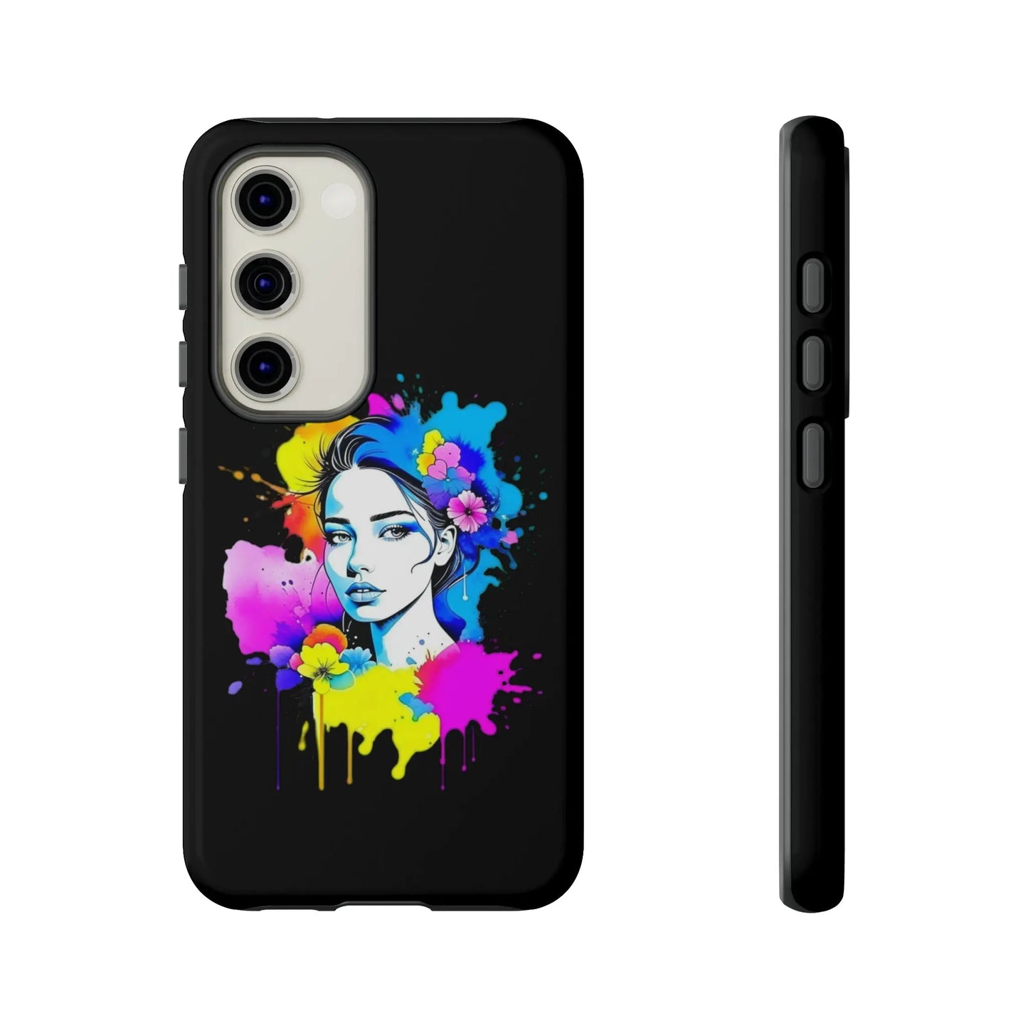 "Floral Neon Dreams" Phone Cases Printify