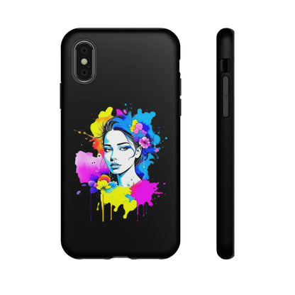 "Floral Neon Dreams" Phone Cases Printify