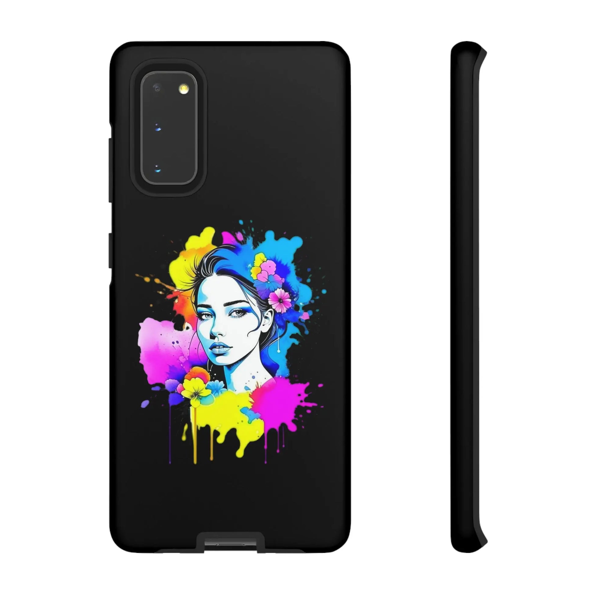 "Floral Neon Dreams" Phone Cases Printify