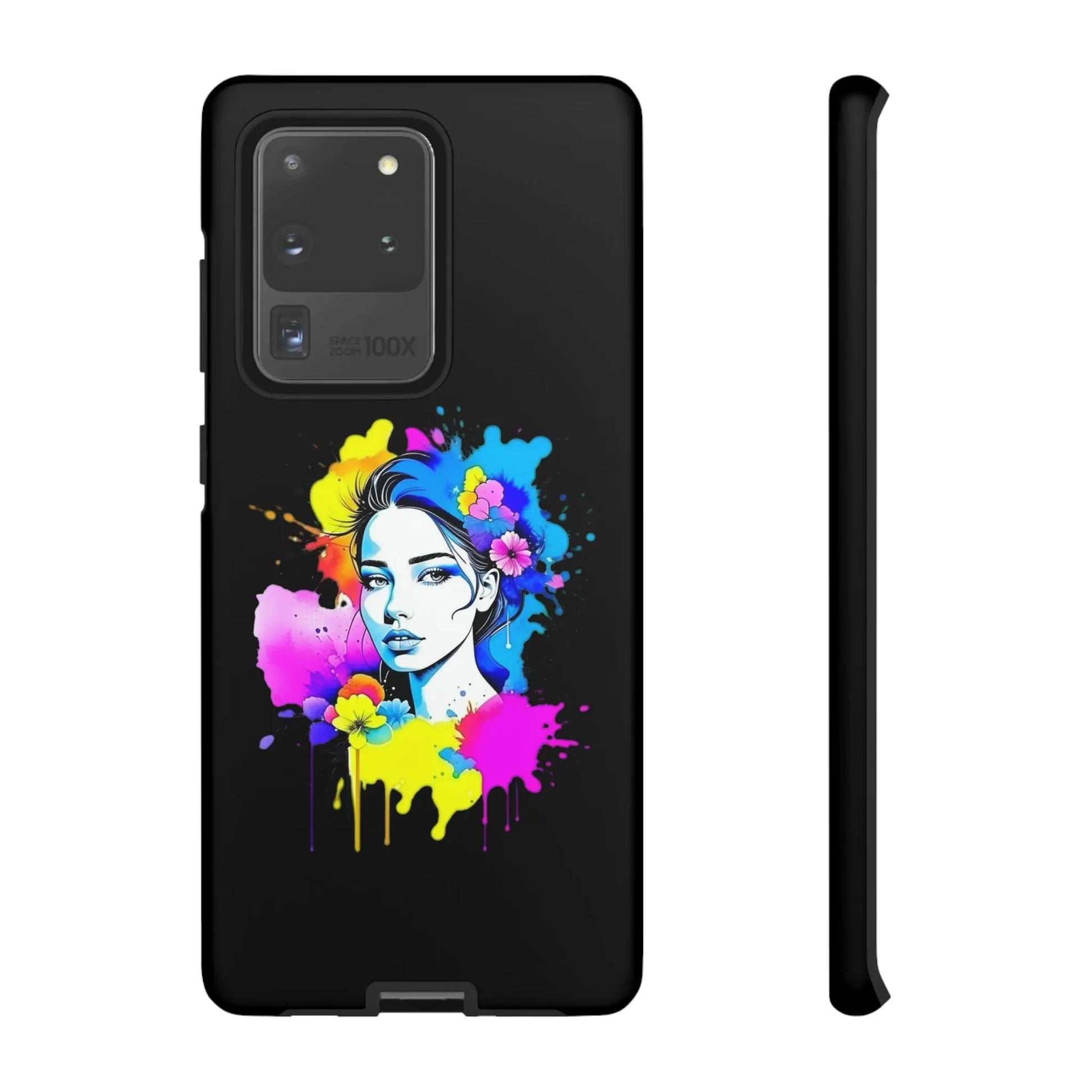 "Floral Neon Dreams" Phone Cases Printify