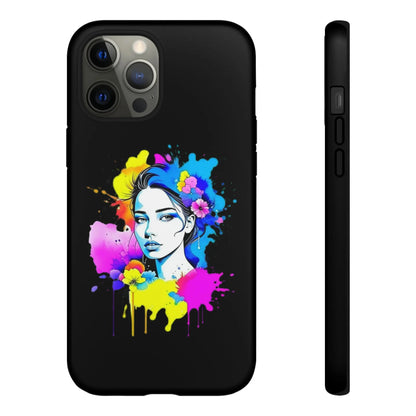 "Floral Neon Dreams" Phone Cases Printify