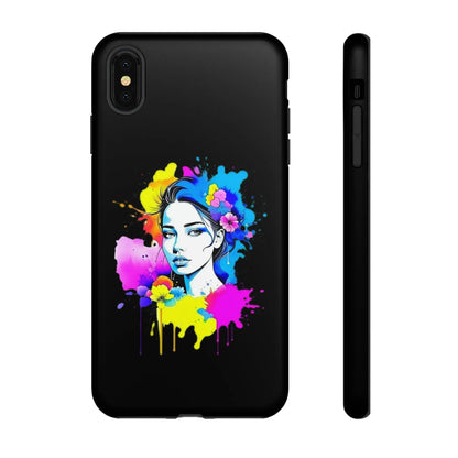 "Floral Neon Dreams" Phone Cases Printify