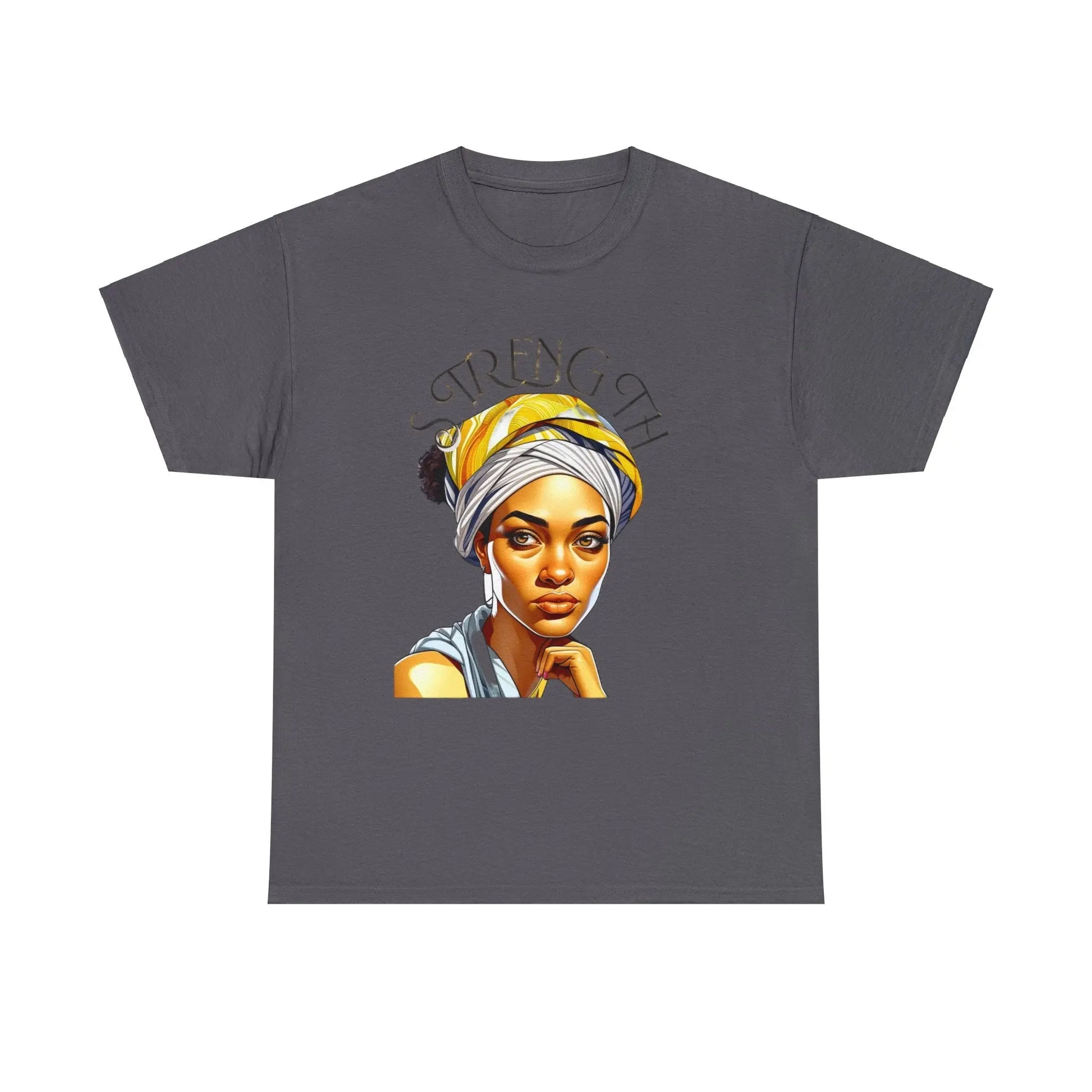 "Resilience in Her Gaze" Unisex Heavy Cotton Tee Printify