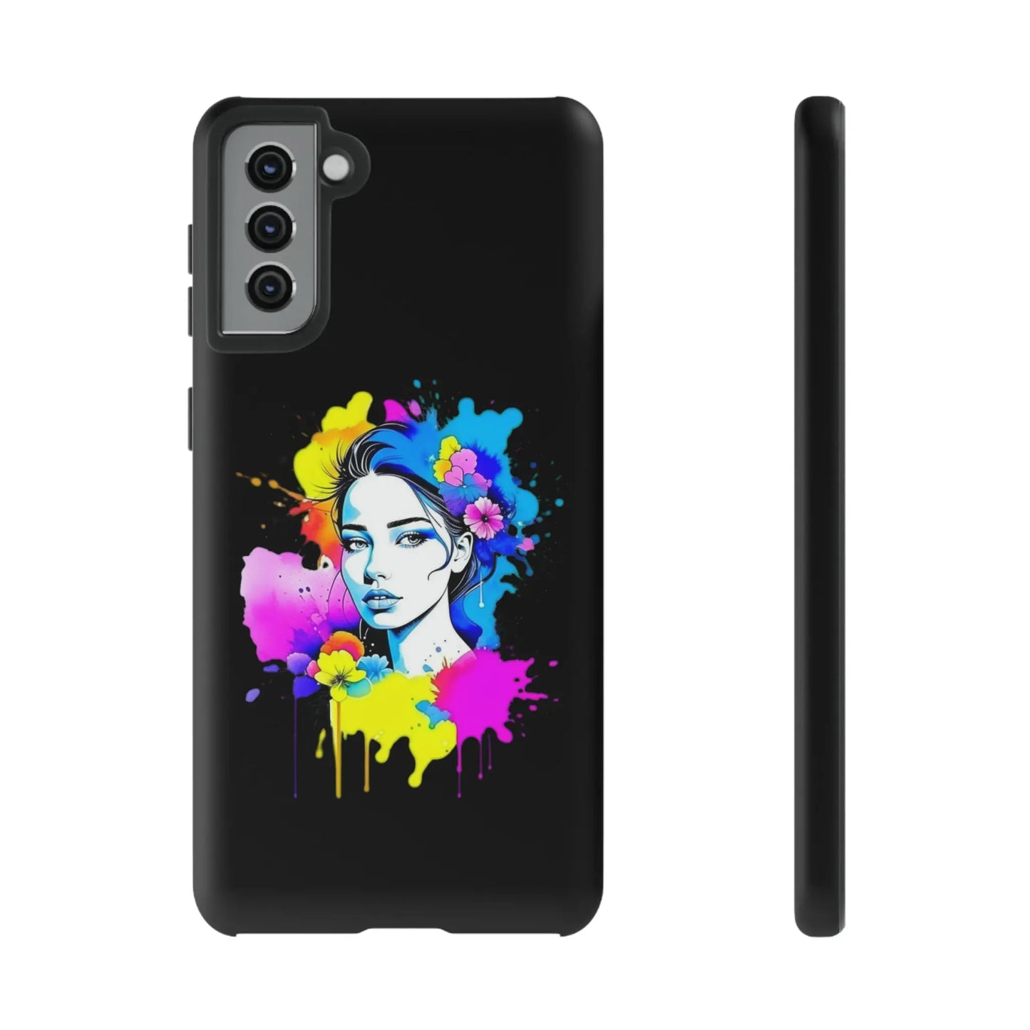 "Floral Neon Dreams" Phone Cases Printify