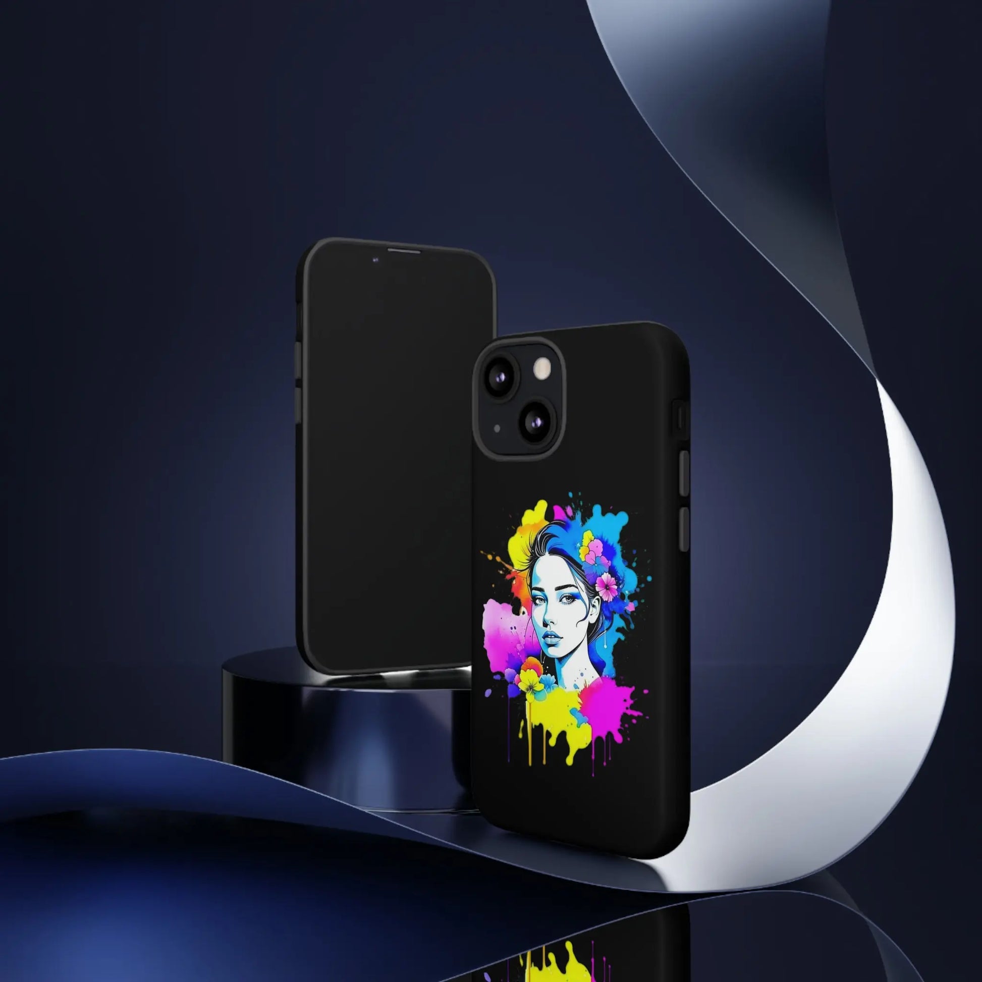 "Floral Neon Dreams" Phone Cases Printify