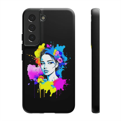 "Floral Neon Dreams" Phone Cases Printify