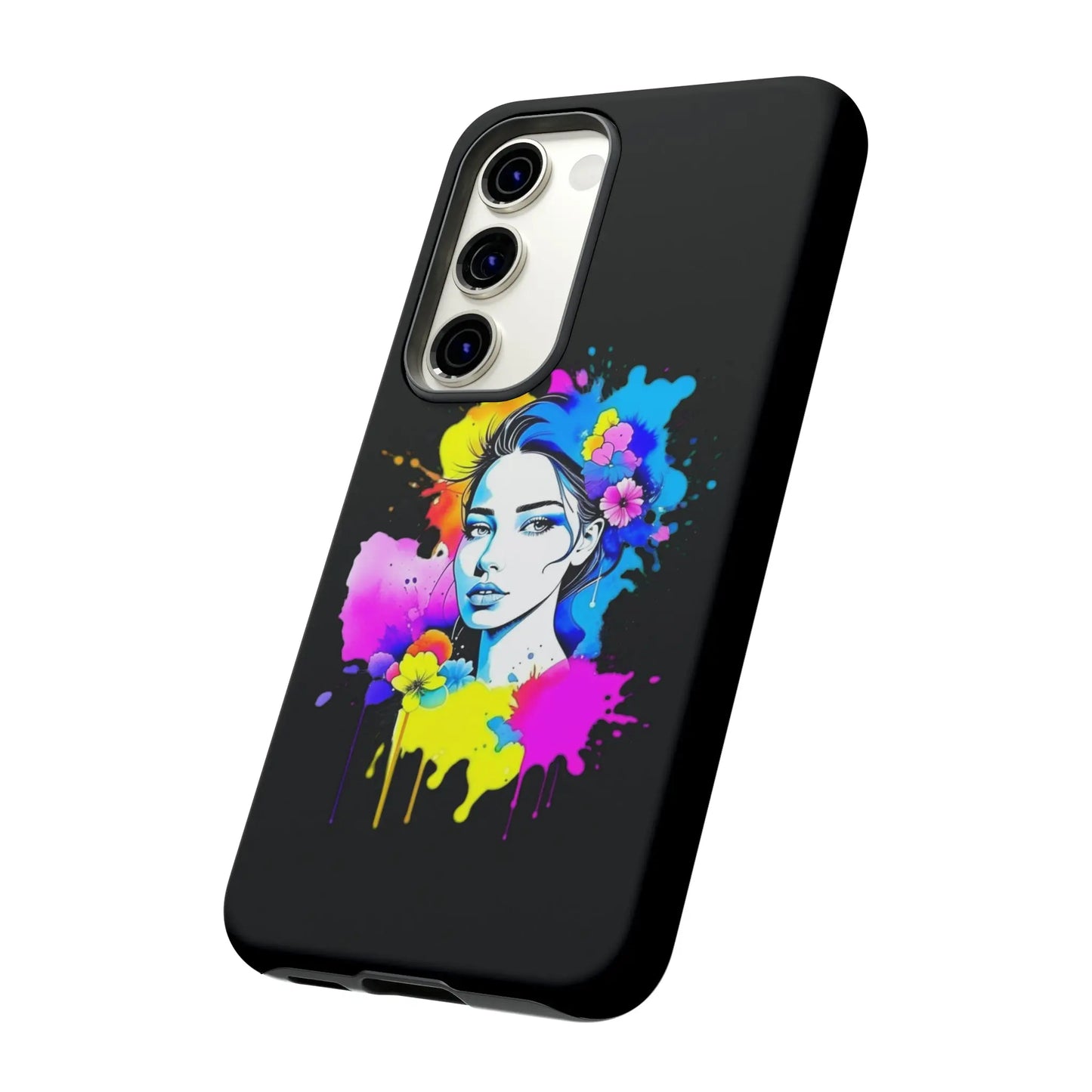 "Floral Neon Dreams" Phone Cases Printify