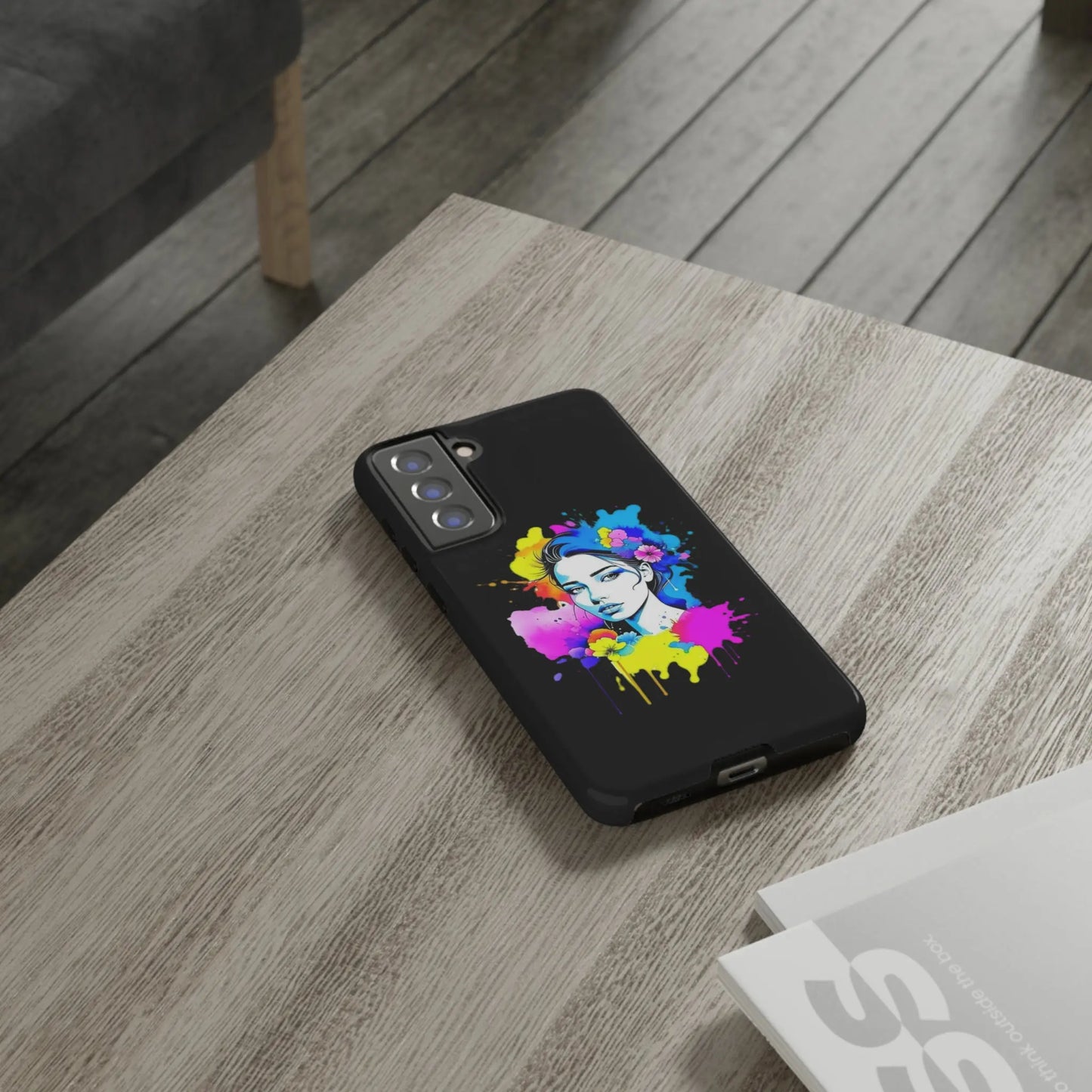 "Floral Neon Dreams" Phone Cases Printify