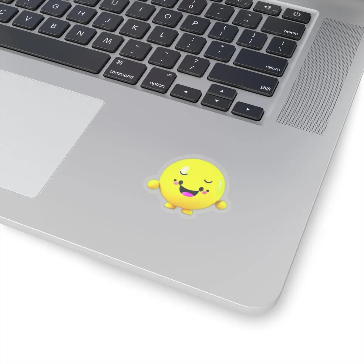 "Gleeful Emoji"! Kiss-Cut Stickers Printify