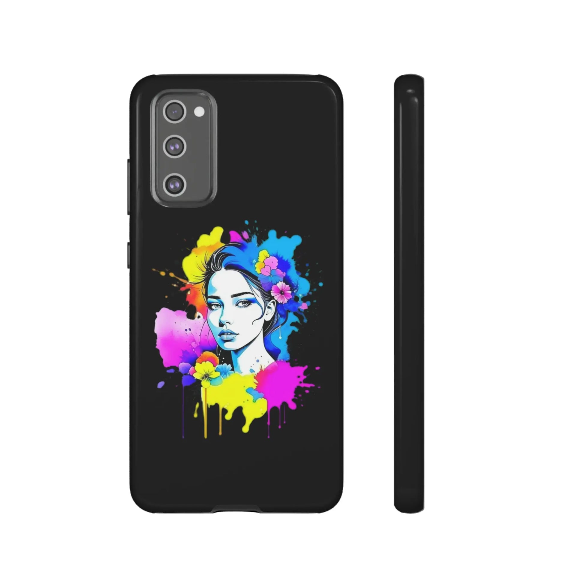 "Floral Neon Dreams" Phone Cases Printify