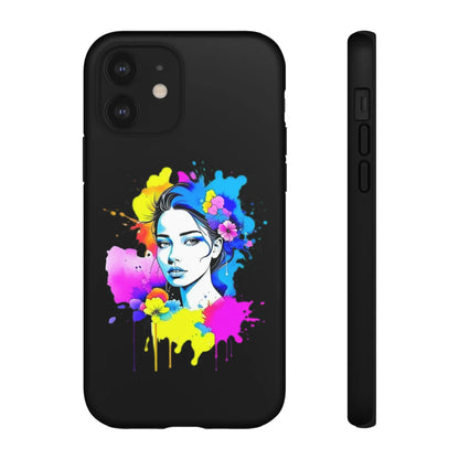 "Floral Neon Dreams" Phone Cases Printify