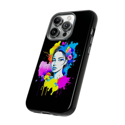 "Floral Neon Dreams" Phone Cases Printify