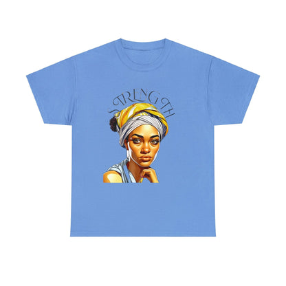 "Resilience in Her Gaze" Unisex Heavy Cotton Tee Printify