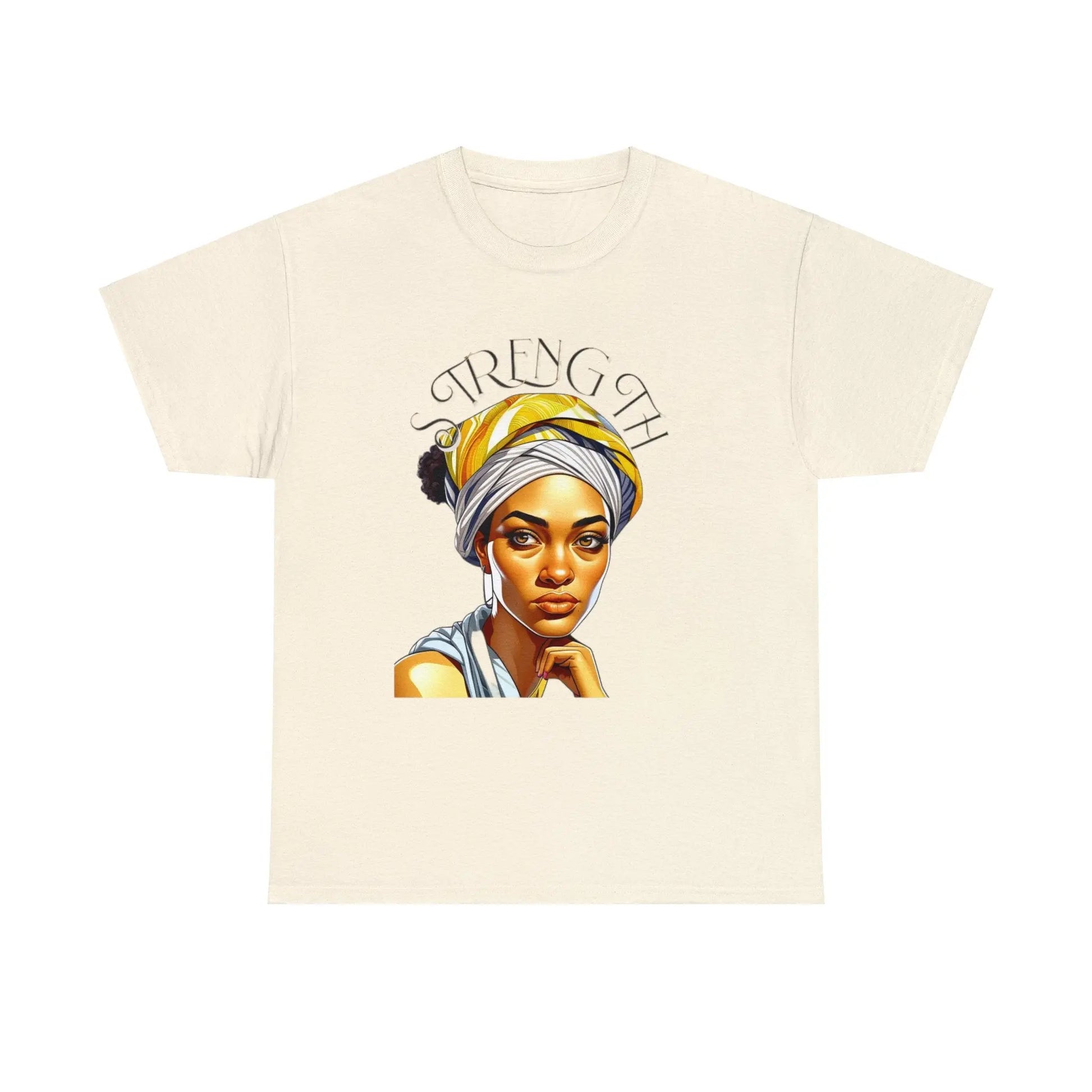 "Resilience in Her Gaze" Unisex Heavy Cotton Tee Printify