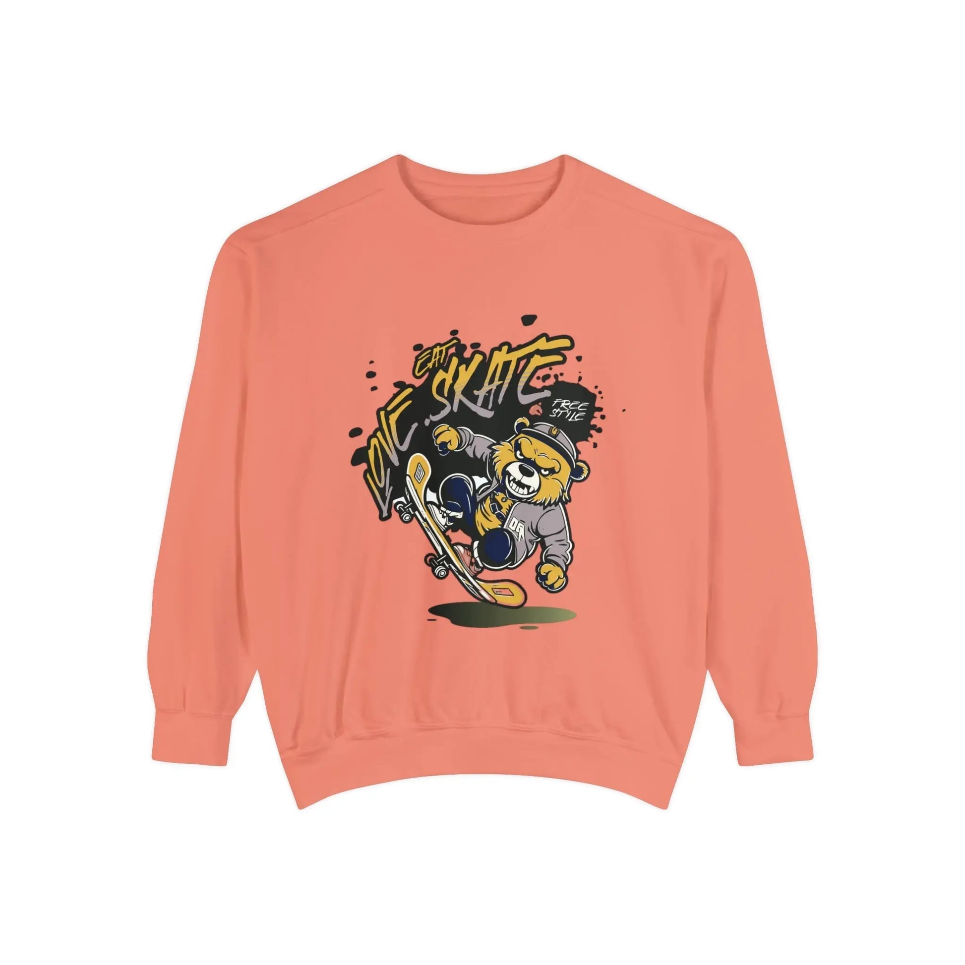 EAT, LOVE, SKATE: Chill Vibes Sweater - Embrace with Style! Printify