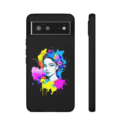 "Floral Neon Dreams" Phone Cases Printify