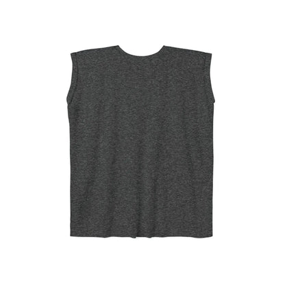 "Geometric Muse" Flowy Rolled Cuffs Muscle Tee Printify