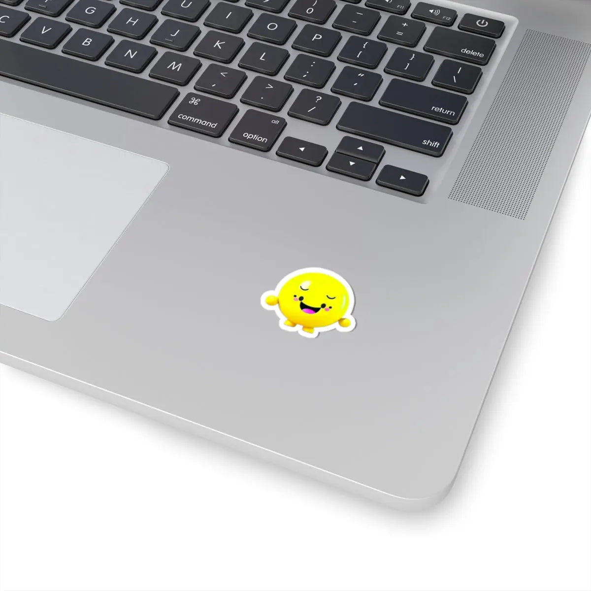 "Gleeful Emoji"! Kiss-Cut Stickers Printify