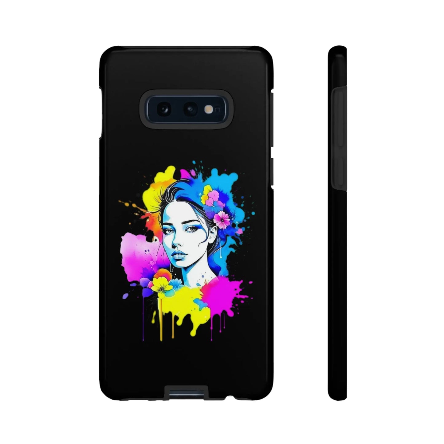 "Floral Neon Dreams" Phone Cases Printify