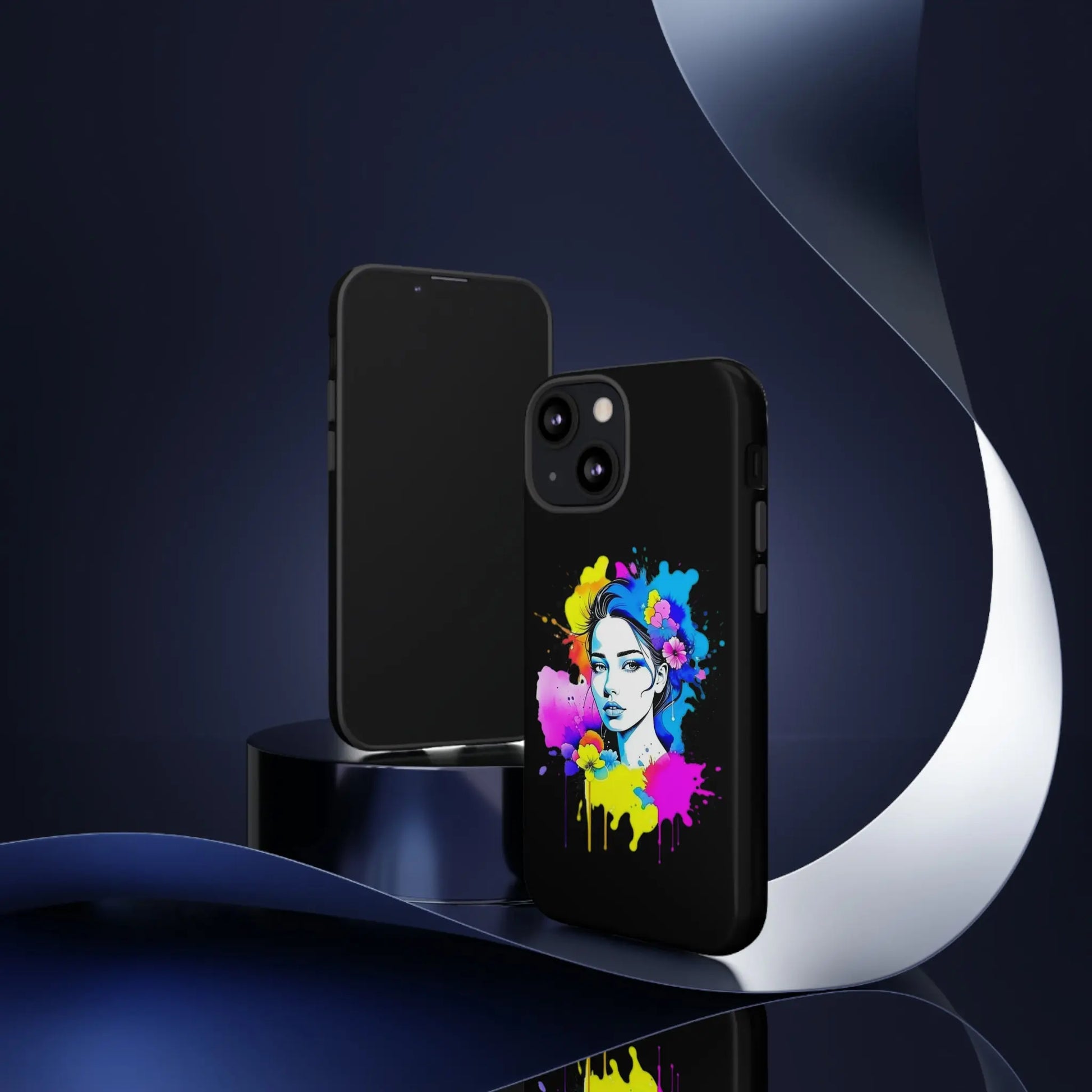 "Floral Neon Dreams" Phone Cases Printify