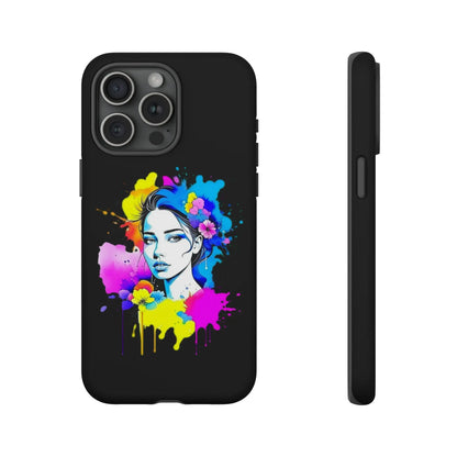 "Floral Neon Dreams" Phone Cases Printify