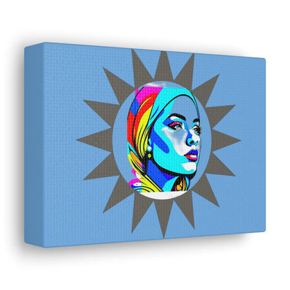 "Sunburst Pop Art Portrait" ! Canvas Printify