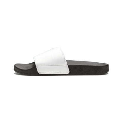 "Resilience in Her Gaze" PU Slide Sandals Printify