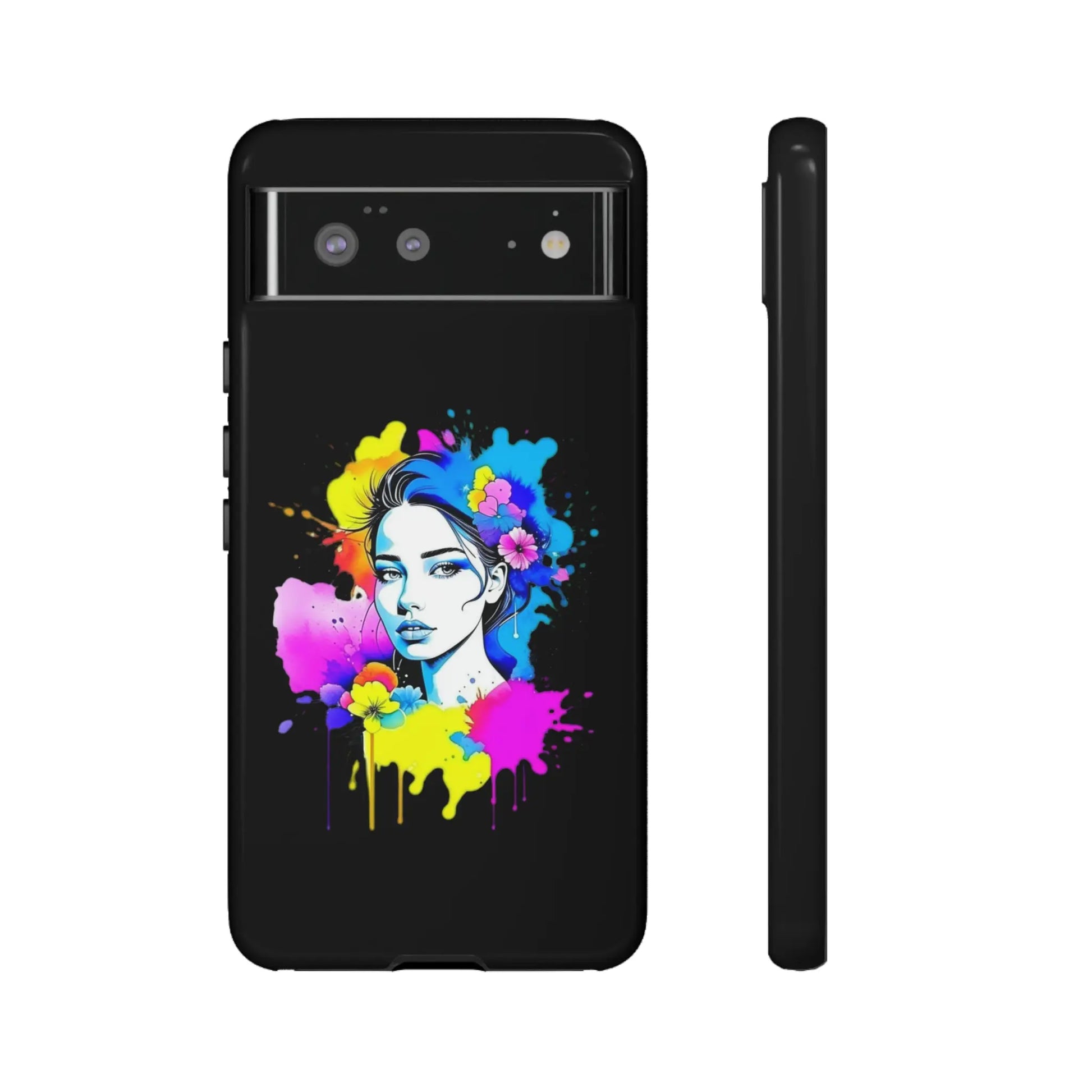 "Floral Neon Dreams" Phone Cases Printify