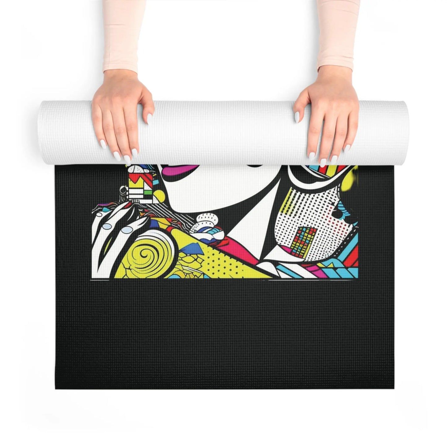 "Geometric Muse" Foam Yoga Mat Printify