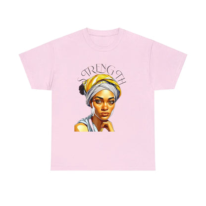 "Resilience in Her Gaze" Unisex Heavy Cotton Tee Printify