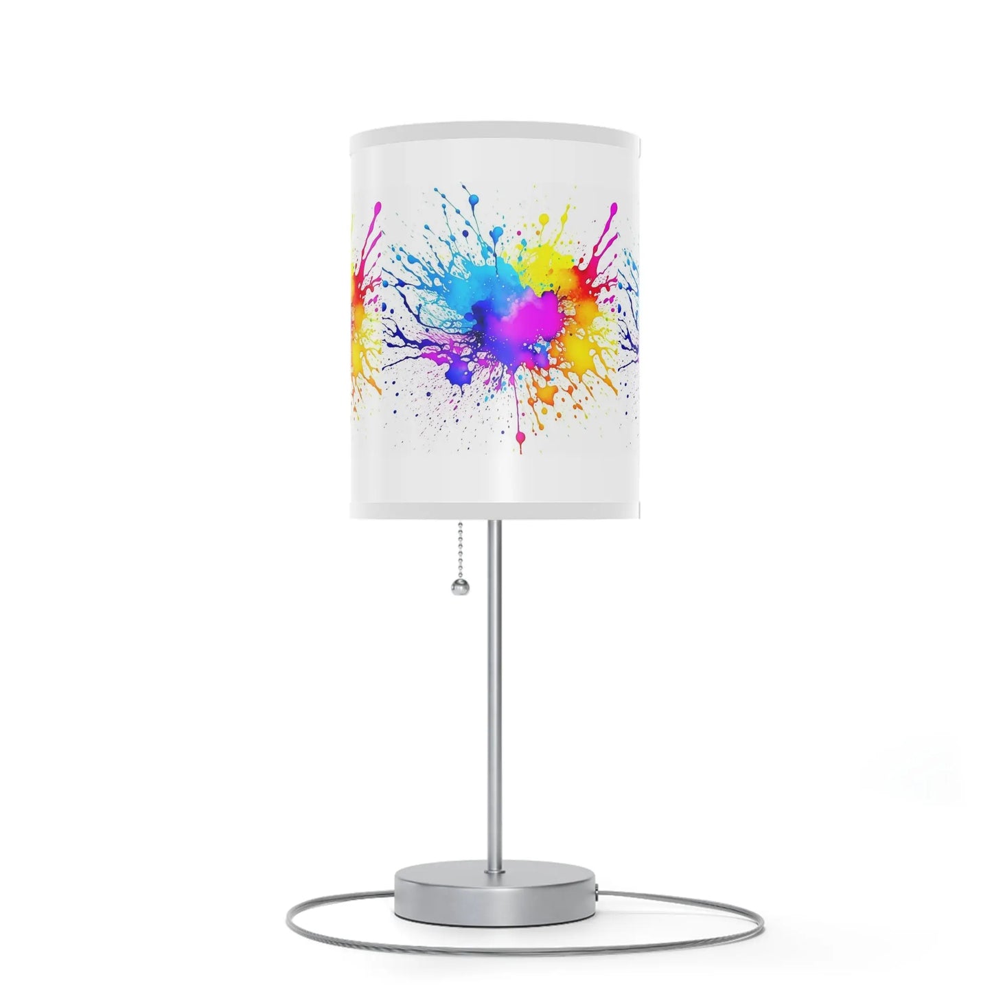 "Spectrum Splatter"Lamp on a Stand, US|CA plug Printify