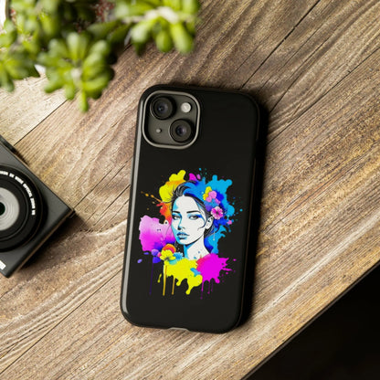 "Floral Neon Dreams" Phone Cases Printify